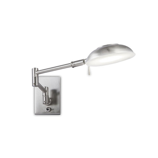 Aplique de Pared Kento LED 5W Níquel Satinado con Brazo Articulable Alemar - vista principal | AJP / Alemar