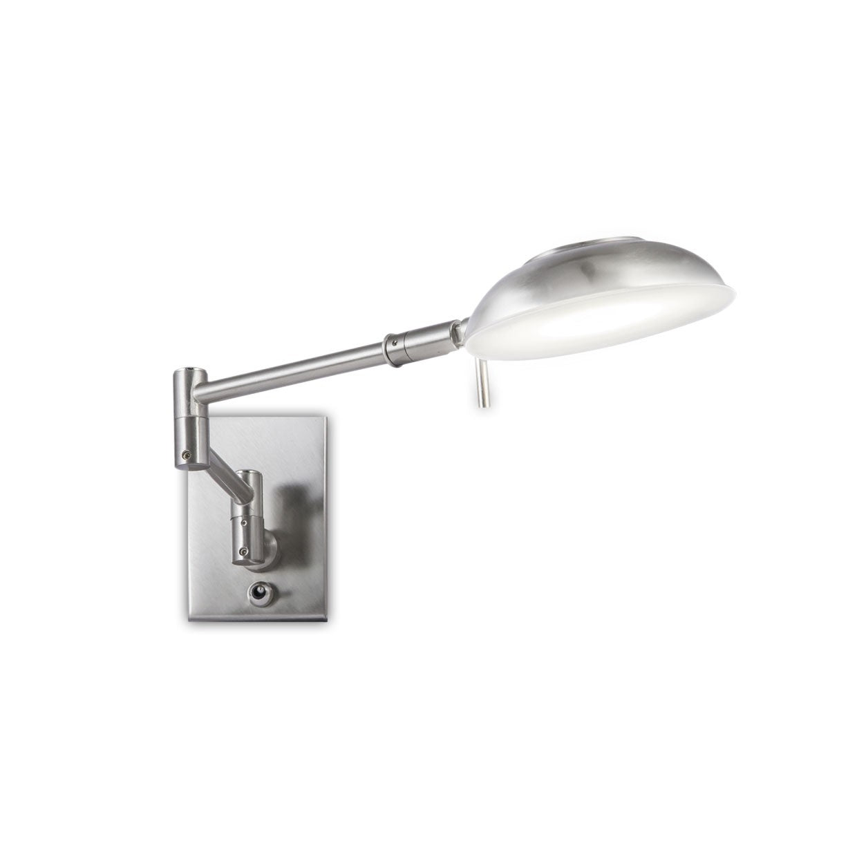 Aplique Kento LED AJP/Alemar 10767: medidas detalladas.  5W, 4000K, níquel satinado. Luzguru.com
