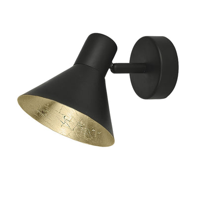Aplique de pared KOBI Negro Mate-Oro - AJP / Alemar - 10433 - luzguru.com
