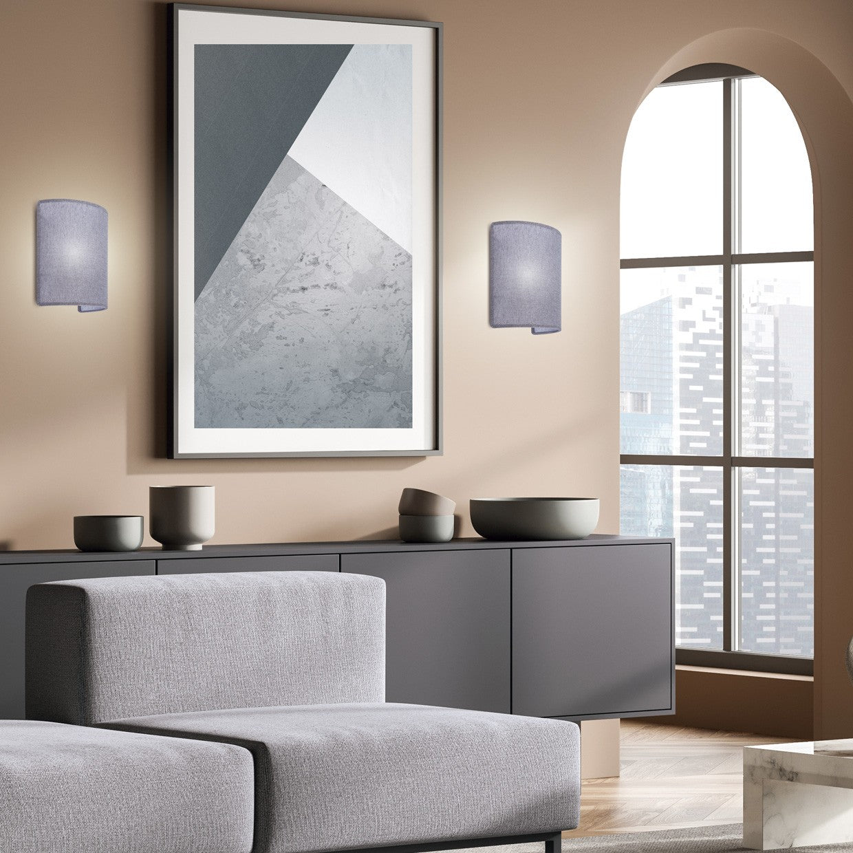 Medidas Aplique Larino Gris 60W E-27 - AJP/Alemar (Ref. 11789) - LuzGuru.com
