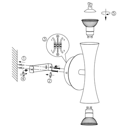 Aplique LED ALDA Negro AJP Alemar (Ref. 11597) - Medidas: [Insertar Medidas Aquí] - Iluminación moderna para tu hogar, luzguru.com

