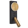 Aplique LED AJP / Alemar ARBAS 11602 - Negro y Latón - luzguru.com