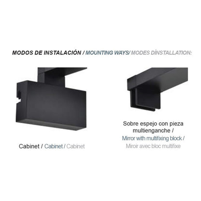 Aplique LED Roth con protección IP44 contra salpicaduras