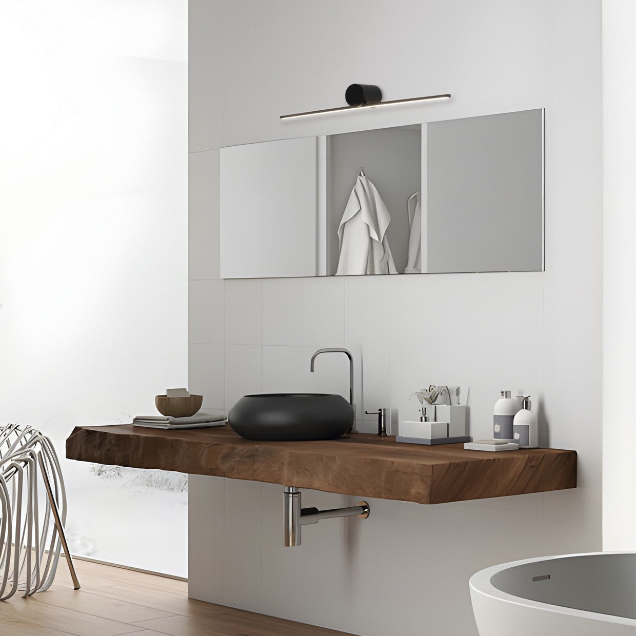 Medidas Aplique LED Nasir Negro 18W AJP/Alemar Ref. 11763 - luzguru.com
