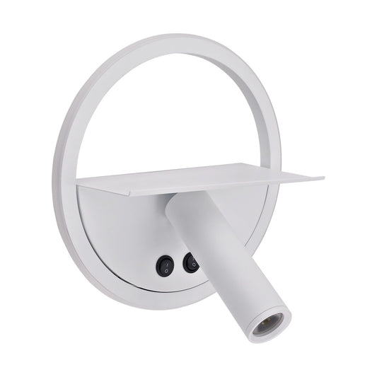 Aplique LED Palmer Blanco 8W 3000K - AJP / Alemar - luzguru.com