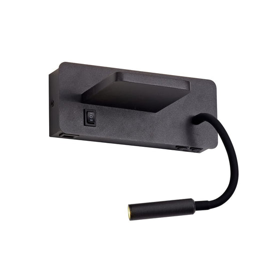 Aplique LED con USB y Carga Inalámbrica CristalRecord 43-339-08-380