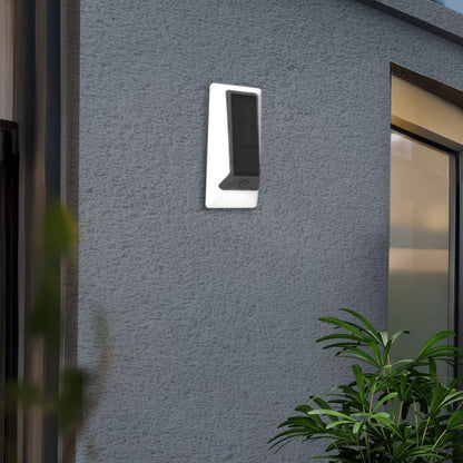 Aplique Liot fabricado en ABS color blanco y negro para exterior