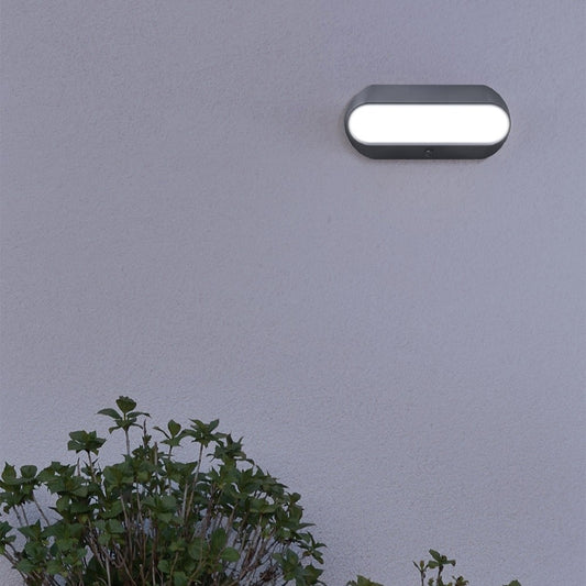 Aplique Tali fabricado en ABS color Blanco y Negro, con difusor de Policarbonato