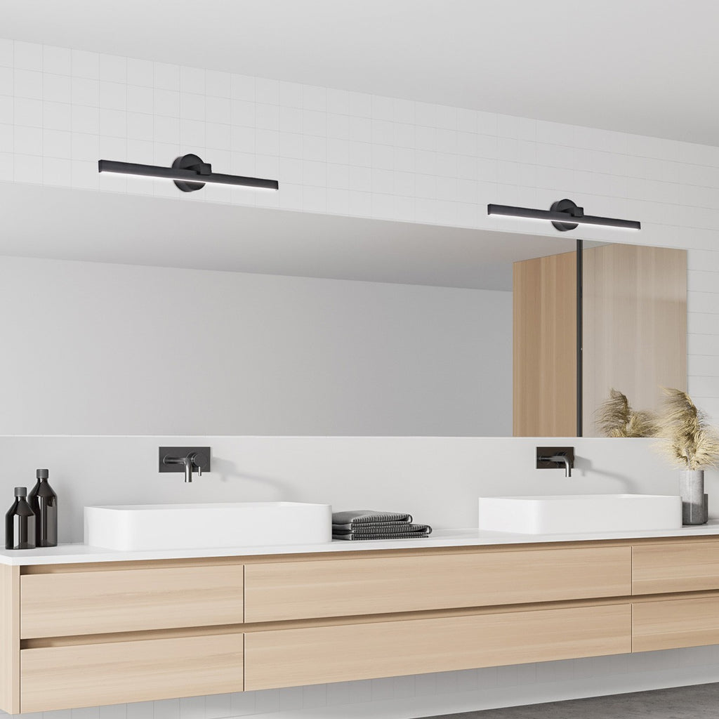 Medidas aplique LED Tarik Negro AJP/Alemar Ref. 11656 - luzguru.com
