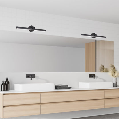 Medidas aplique LED Tarik Negro AJP/Alemar Ref. 11656 - luzguru.com
