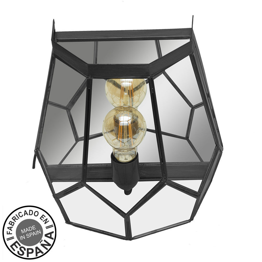 Aplique Lente Rústico Fabrilamp / Abrila, Ref. 221161009, para decoración de pared