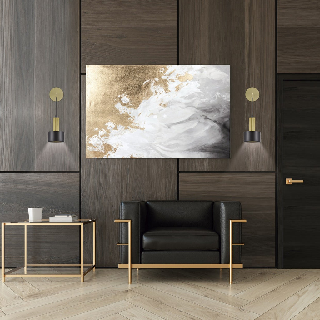 Medidas aplique pared Mojave Latón Ref. 11342 AJP/Alemar - LuzGuru.com
