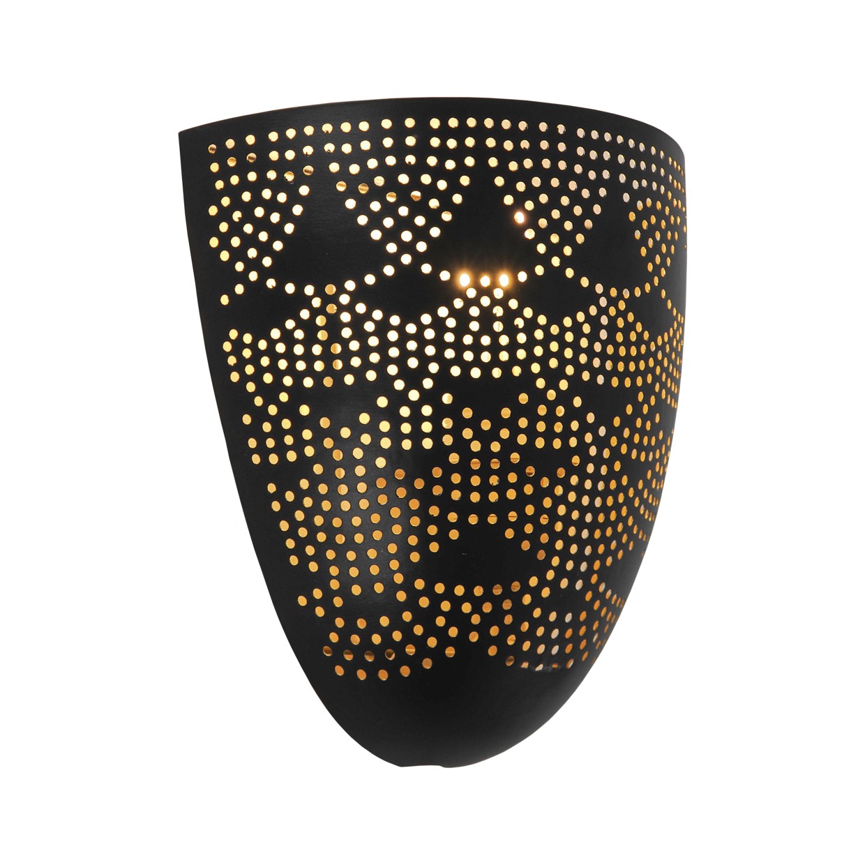 Aplique de Pared Murta Negro Oro 1x60W - AJP / Alemar - 11148 - luzguru.com