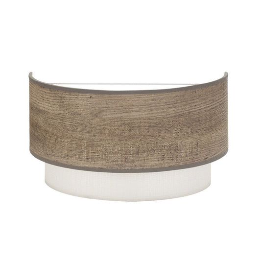 Aplique Myriam Madera Gris Fabrilamp para pared, Ref. 177661083