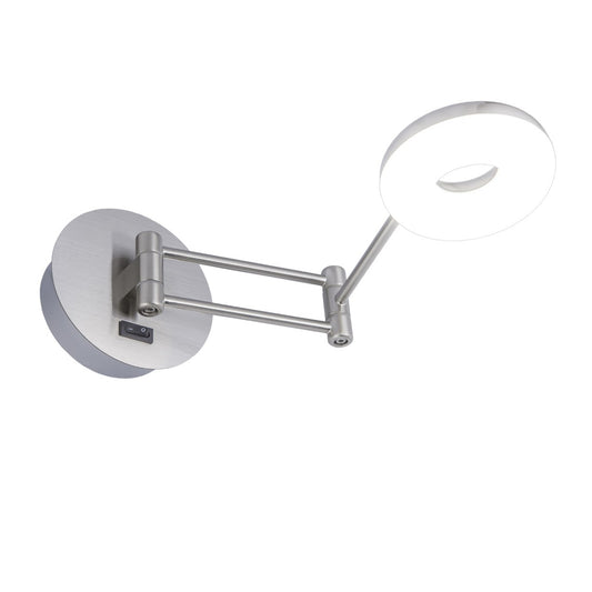 Aplique de Pared Niky con Brazo Articulable LED 5W Níquel Satinado Alemar - vista principal | AJP / Alemar