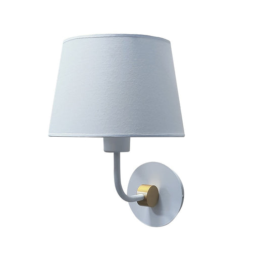 Aplique de Pared Solor Blanco y Oro 1xE27 CristalRecord - vista principal | CristalRecord