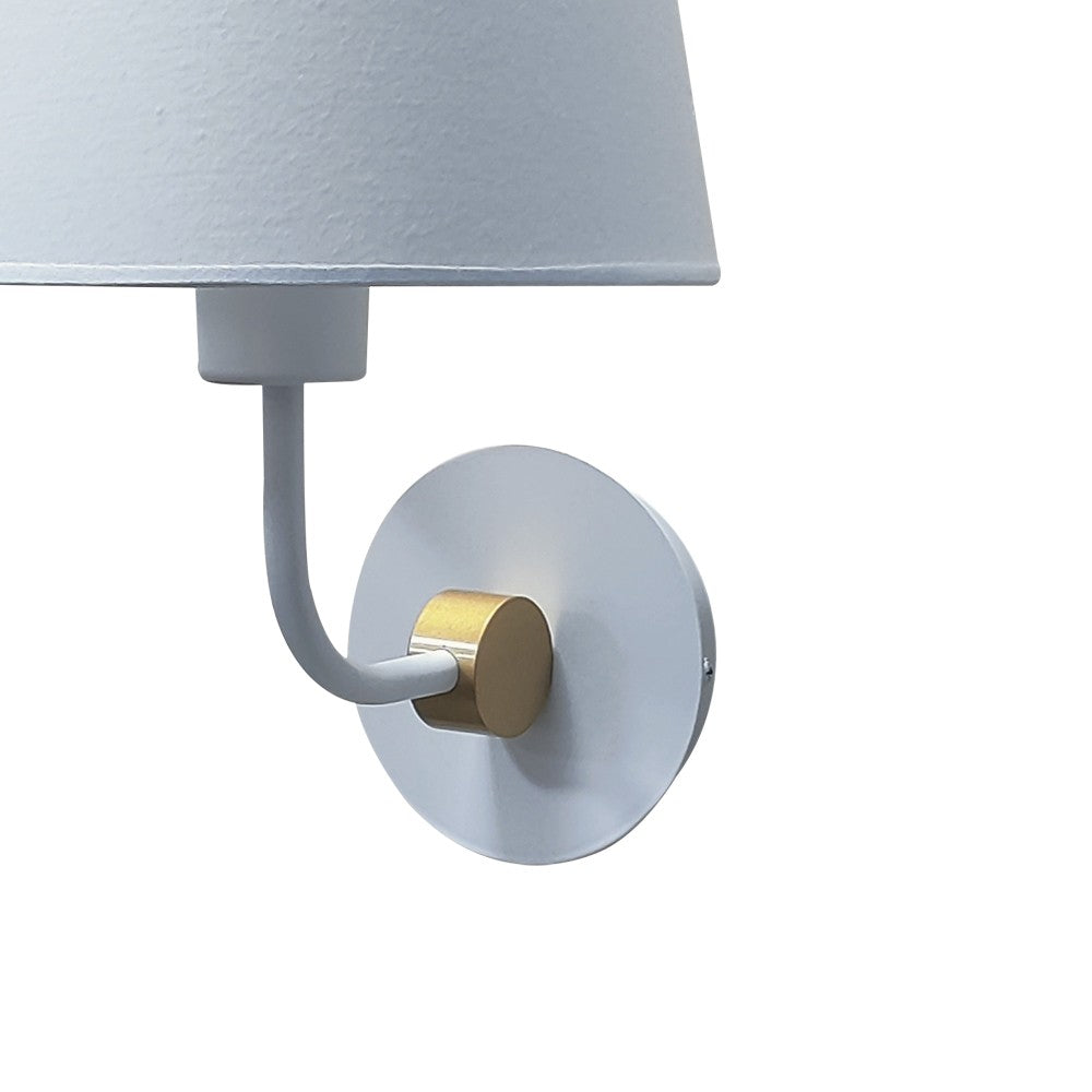 Aplique Solor fabricado en Metal color Blanco con detalle Dorado
