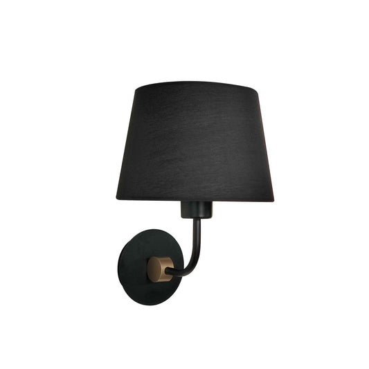 Aplique de Pared Solor Negro y Oro 1xE27 CristalRecord - vista principal | CristalRecord