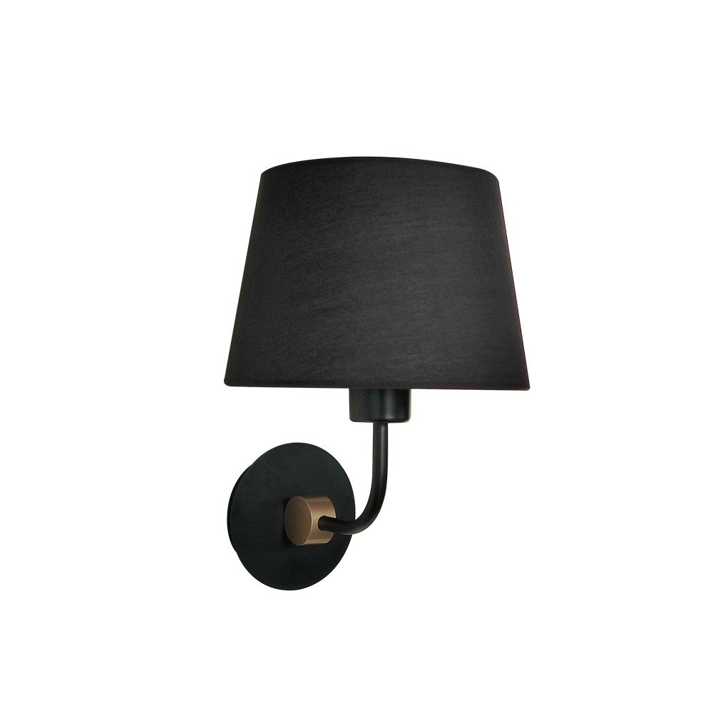 Aplique de pared Solor CristalRecord 43-004-27-180 negro y oro