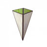 Aplique rústico Piramide Pistacho Fabrilamp / Abrila 1.675-PISTACHO para iluminar tu hogar con encanto.
