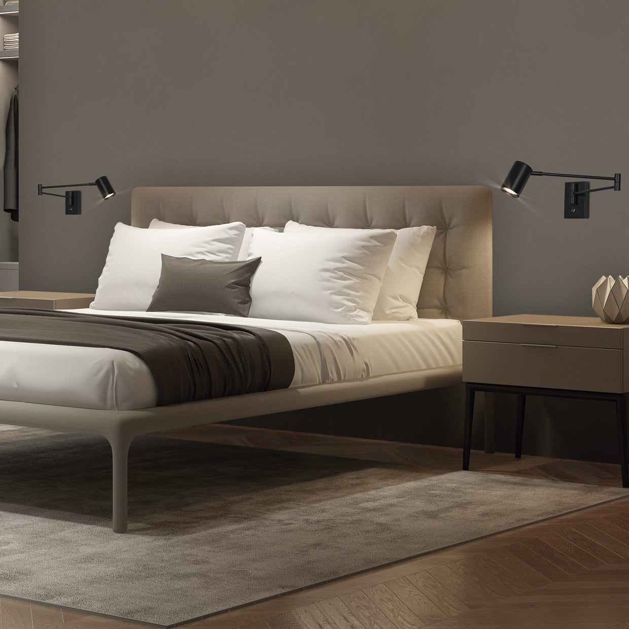 Aplique Romeo Negro AJP/Alemar Ref. 11160 - Medidas: [Insertar medidas aquí, ej. Alto 20cm, Ancho 15cm, Fondo 10cm] - luzguru.com
