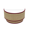 Aplique Roque Nature Fabrilamp / Abrila textil natural y rojo, Ref. 172861007