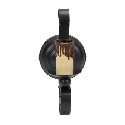 Aplique medieval fabricado en metal color negro