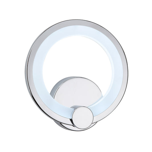 Aplique Sydney fabricado en metal cromado, color cromo