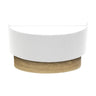 Aplique Tania Blanco/Madera Clara de Fabrilamp / Abrila, SKU 188361001, diseño rectangular para salón y dormitorio