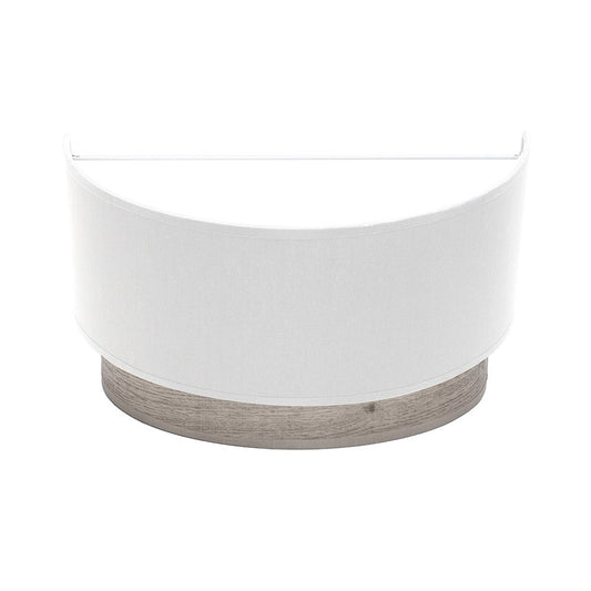 Aplique Tatiana de pared Fabrilamp Abrila, diseño moderno en madera y blanco, ref. 189161083