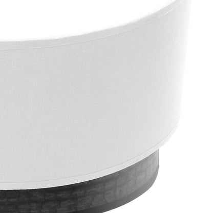 Aplique Tatiana fabricado en Metal color Blanco/Madera Negra