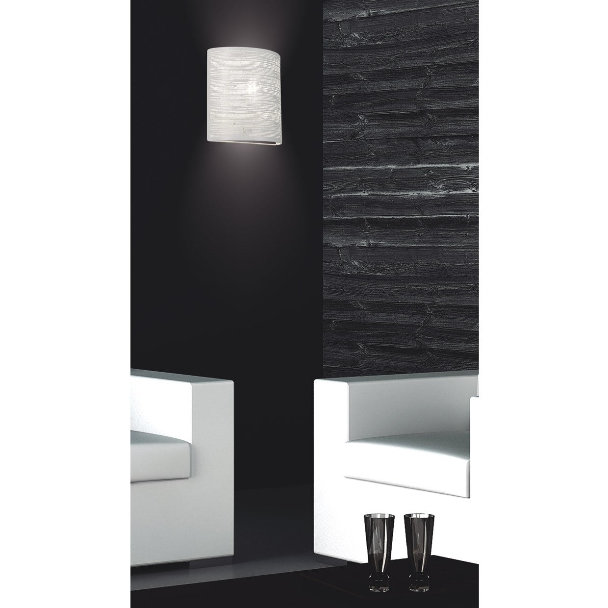 Medidas aplique Taylor blanco AJP/Alemar 10906, ideal para iluminación pared moderna.  Luzguru.com
