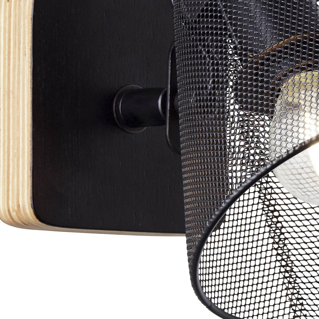 Medidas aplique pared UTRECH negro 40W E-14 AJP/Alemar (Ref. 11125) - luzguru.com
