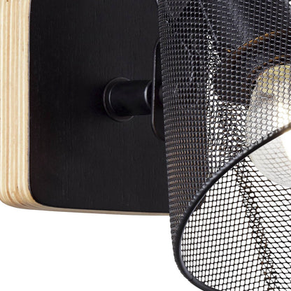 Medidas aplique pared UTRECH negro 40W E-14 AJP/Alemar (Ref. 11125) - luzguru.com
