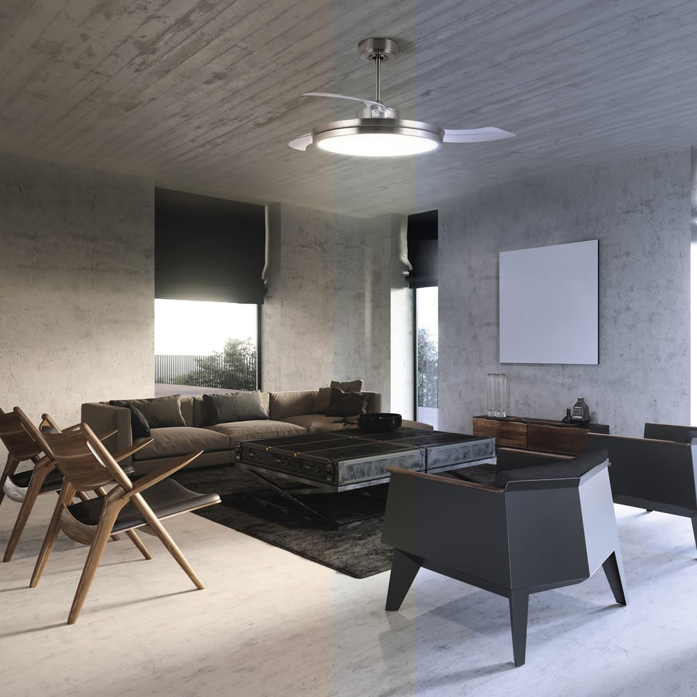 Elegante ventilador con luz ideal para salón
