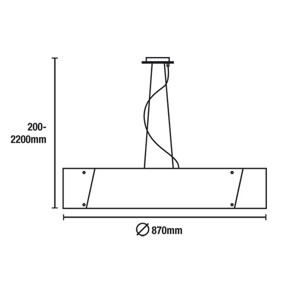 Lámpara de techo con protección IP20 ideal para interiores