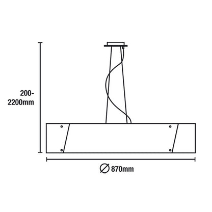 Lámpara de techo con protección IP20 ideal para interiores