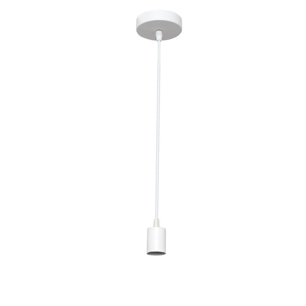 Colgante Cara Fabrilamp / Abrila E27 blanco, armazón moderno 20139CO01