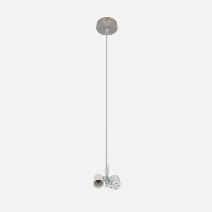 Colgante doble E27 con altura regulable entre 22 y 85 cm