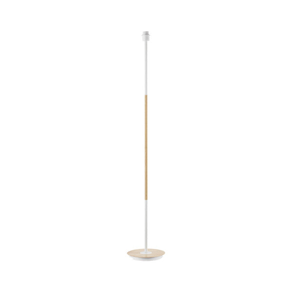 Lámpara de Pie Tropico 148 cm E27 Fabrilamp - Blanco / Haya | Fabrilamp / Abrila · Ref. 211341068