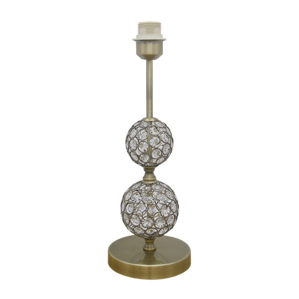 Armazón de Lámpara de Sobremesa Ordoñez 1xE27 Cuero 43 cm Fabrilamp