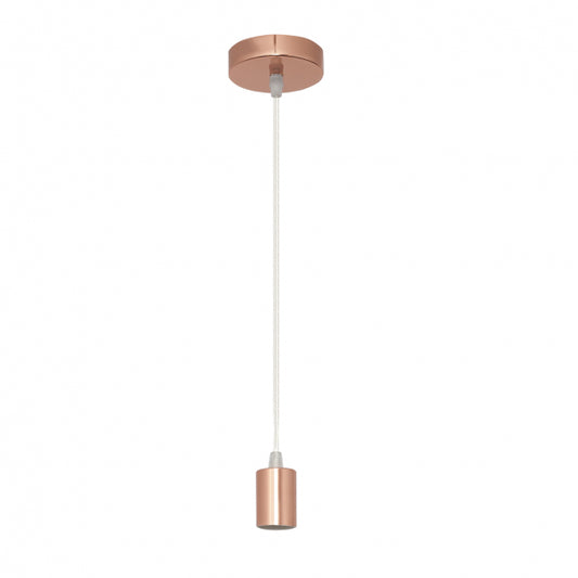 Armazón colgante Maldivas oro rosa E27, Fabrilamp. Diseño elegante y moderno para tu hogar.