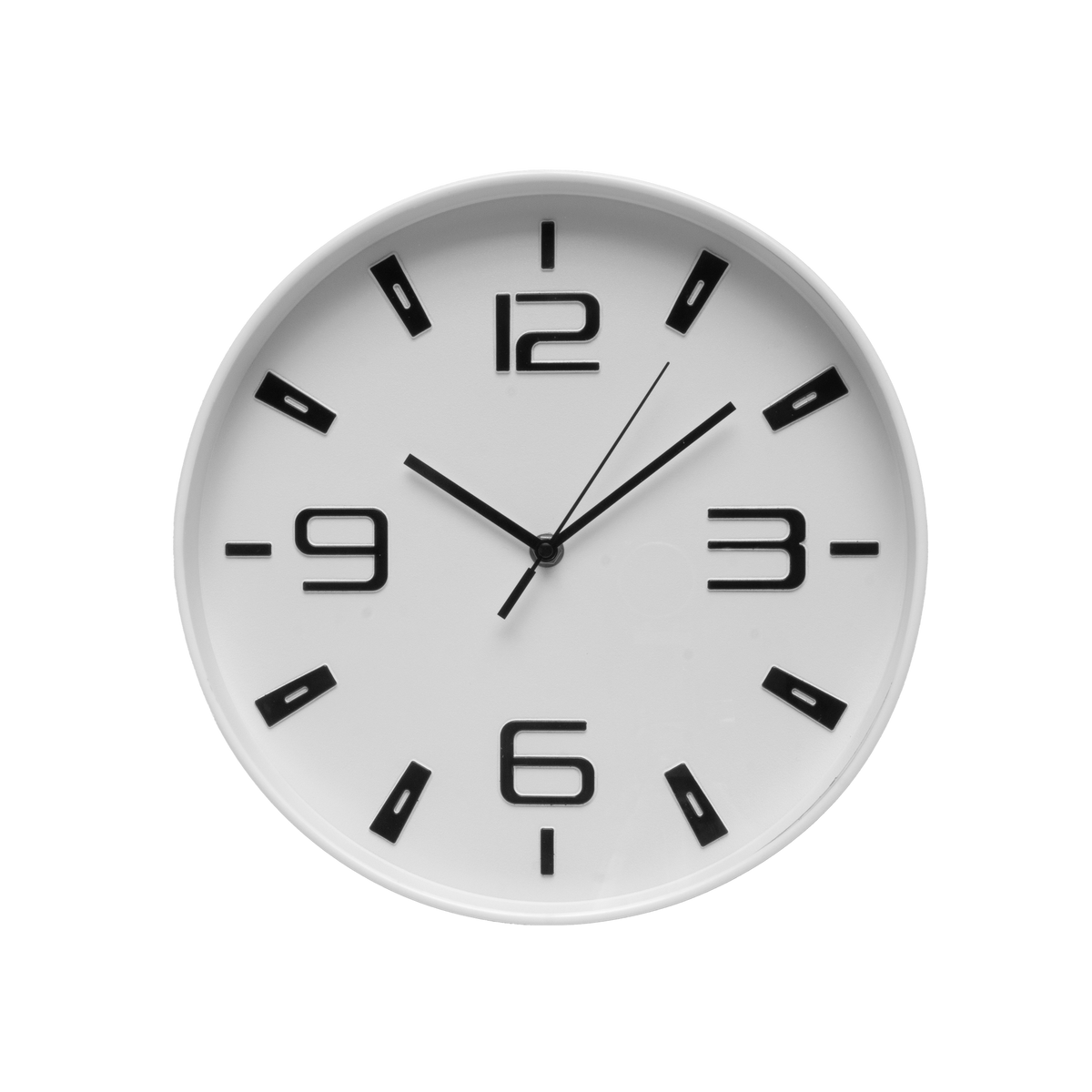 Reloj de Pared Aroa 30 cm Blanco Movimiento Continuo Fabrilamp - vista principal | Fabrilamp / Abrila · Ref. 190810001