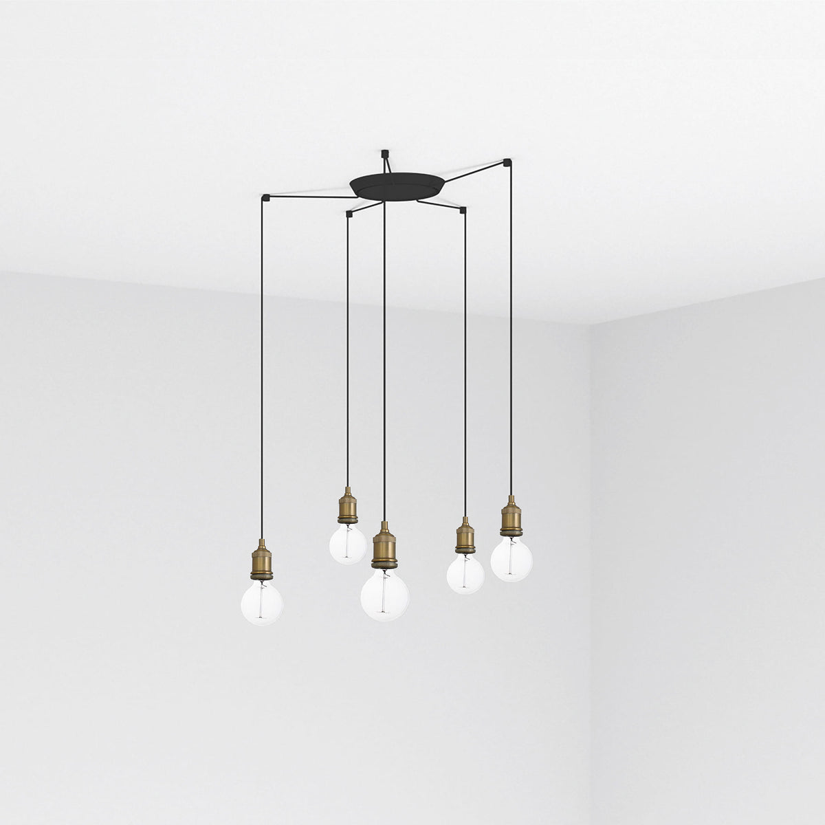 Colgante Moderno 64130 Oro viejo – vista principal · Ref. 64137-5L