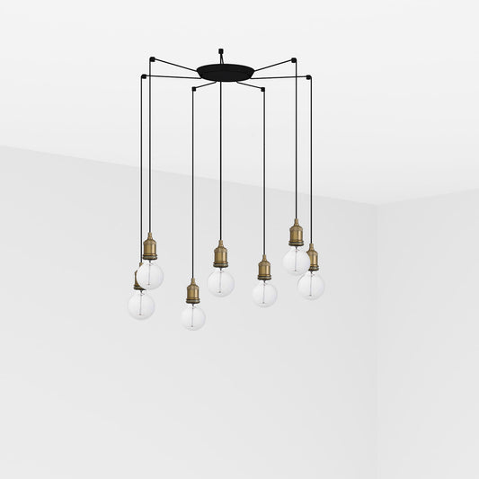 Colgante Moderno 64130 Oro viejo – vista principal · Ref. 64137-7L