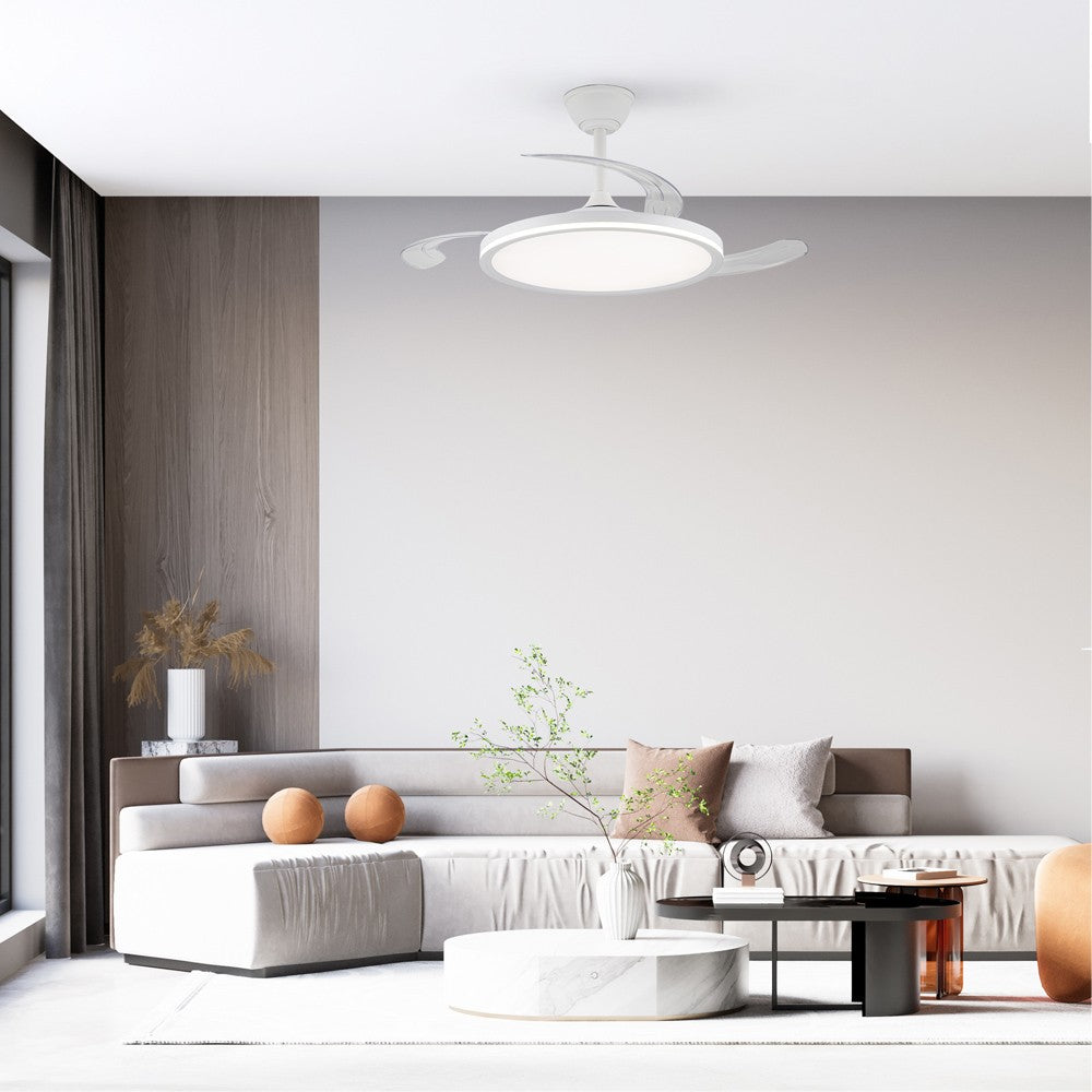 Ventilador de techo Astor 40+10W Blanco CristalRecord - imagen 2 | CristalRecord