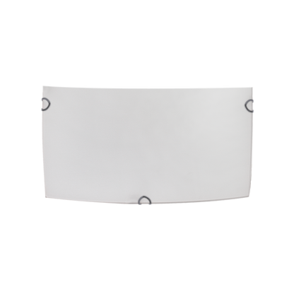 Aplique de Pared Rectangular Ayla 25 cm Blanco E27 Fabrilamp - vista principal | Fabrilamp / Abrila · Ref. 158361001