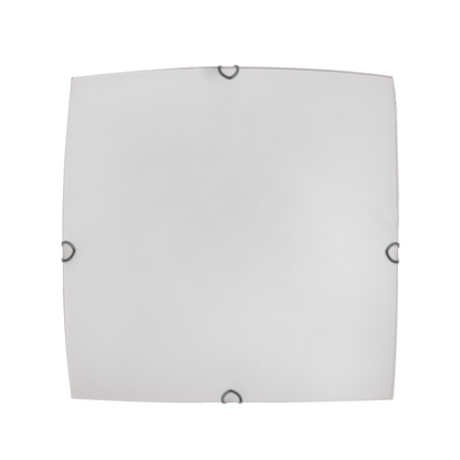 Plafón de Techo Cuadrado Ayla 40 cm Blanco 3xE27 Fabrilamp - vista principal | Fabrilamp / Abrila · Ref. 158384001