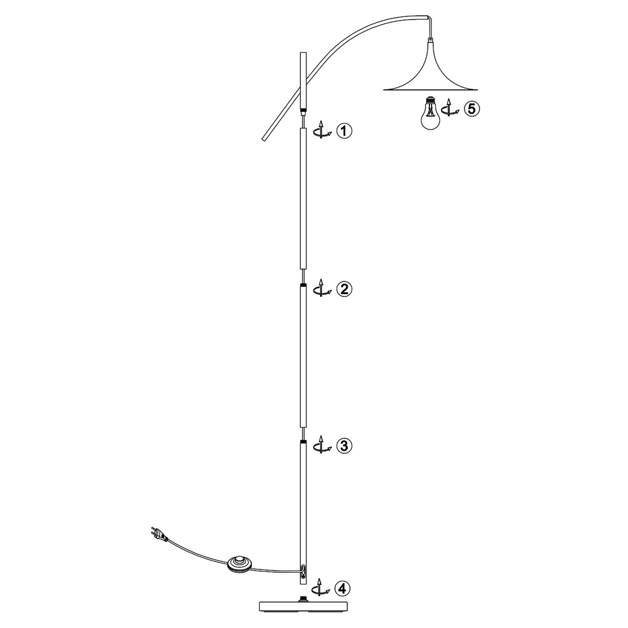Detalle del acabado latón y base del pie salón Conte ALEMAR - Vista lateral