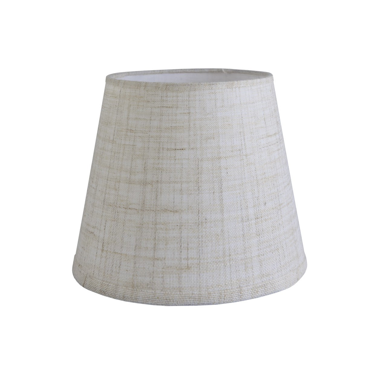 Pantalla cónica 20cm lino tostado E-27 ALEMAR - Vista principal en tela natural